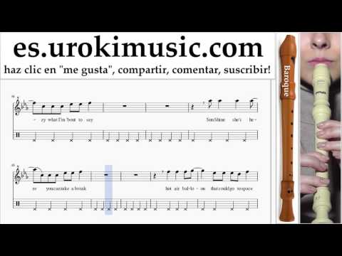 Como Tocar Flauta dulce B. Pharrell Williams - Happy Parte#2 Clases Notas Musicales Tutorial