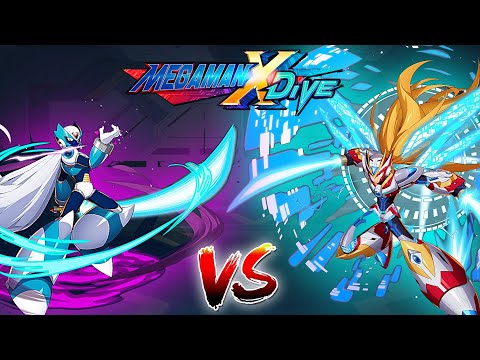 ViA Vs DiVE Armor Zero - Mega Man X DiVE (Mobile Controls PvP)