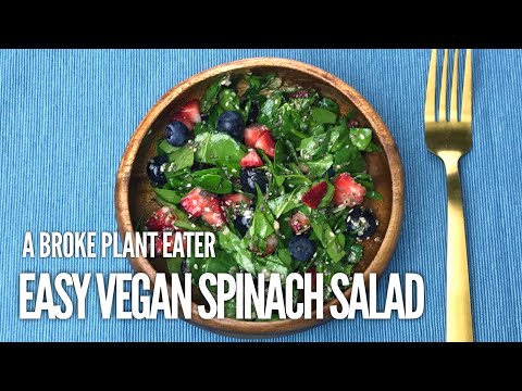 download lagu mp3 mp4 Vegan Spinach Salad, download lagu Vegan Spinach Salad gratis, unduh video klip Vegan Spinach Salad