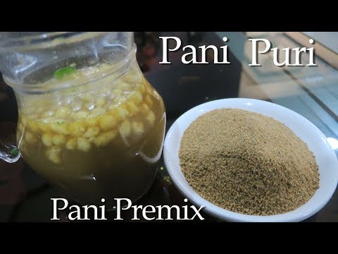 पानी पूरी प्रीमिक्स  बनाये एक बार खाएं महीनों तक || Paani Puri Premix || Paani Puri Ka Paani Recipe Video