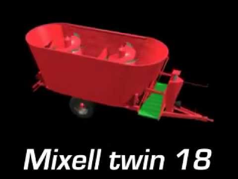 RMH Mixell twin auger with single axle