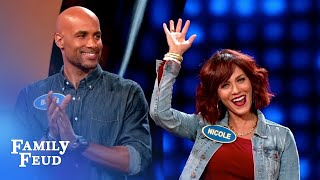 It's Team Kodjoe Parker VS Team Winter Sanchez! | Celebrity Family Feud