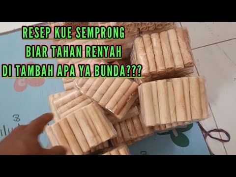 Semprong Cake Recipe to Keep the Crunchy Flavor, What Do You Add, Mom? #opakgambir #kuesemprong