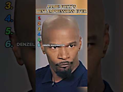 Jamie Foxx's Best impressions Ever #celebrity #impression #jamiefoxx #ranking #funny #viral