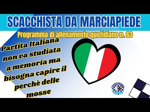 Programma di allenamento n  63   Partita Italiana Var n  8