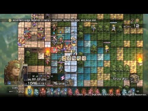 Easy Tactics Ogre: Reborn Gameplay Tutorial 371 Clear Heim Courtyard