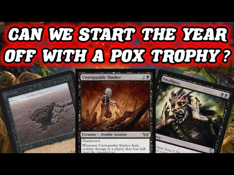 CAN WE START THE YEAR OFF WITH A POX  TROPHY? Legacy Mono-Black Slasher Pox with Sinkhole MTG
