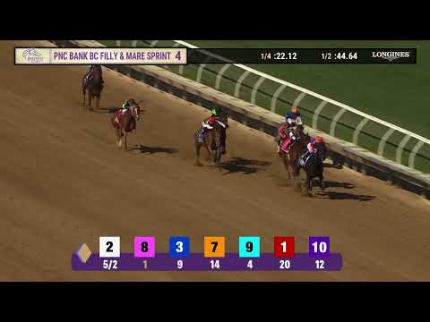 Splendora wins the BC Filly and Mare Sprint G.I race 4 at Del Mar 11/1/25
