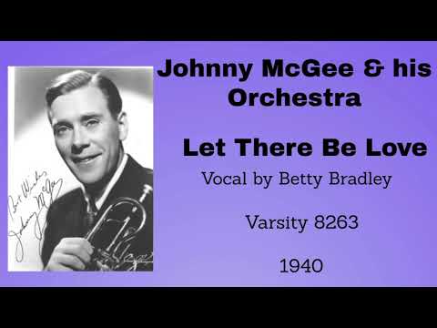 Johnny McGee and his orchestra -  Let There Be Love - 1940