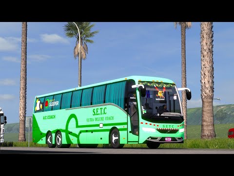 S.E.T.C Volvo Bus Drive on Euro truck simulator 2 v1.31|Eldorado map...