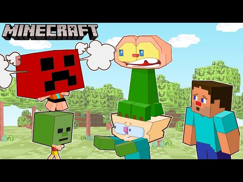 Mongo e Drongo trocam de corpos com os monstros de MINECRAFT 🧊💥