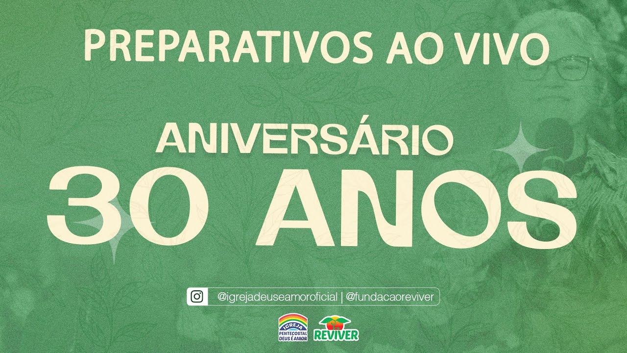 21/08/2024 - Preparativos AO VIVO para aniversário 30 anos da Fundação Reviver | Tarde