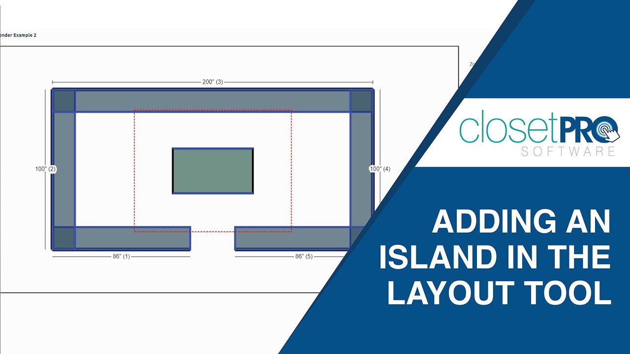 Adding an Island in the Layout Tool