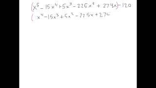 Standard Form Polynomials Into Nested Form