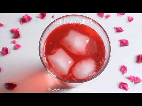 Rooh Afza Lemon Sharbat Recipe - Indian Lemonade with Rooh Afza - Summer Drinks