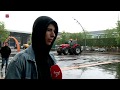 Tientallen tractors op Meerpaalplein