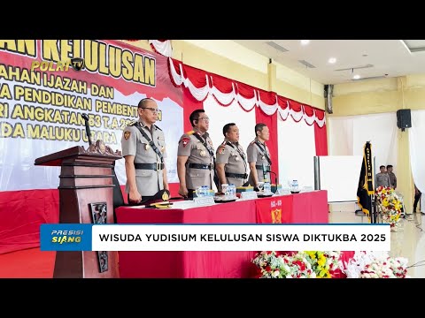 WAKAPOLDA MALUKU UTARA PIMPIN SIDANG WISUDA YUDISIUM KELULUSAN SISWA DIKTUKBA POLRI T.A. 2025
