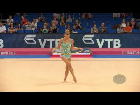Laura JUNG (GER) 2015 Rhythmic Worlds Stuttgart - Qualifications Hoop