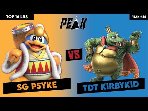 Top 16 LR3 SG Psyke (King Dedede) vs TDT KirbyKid (K Rool) (Peak #36)