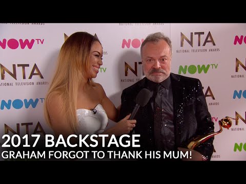 NTA 2017 Backstage Special Recognition - Graham forgot to thanks his Mum!