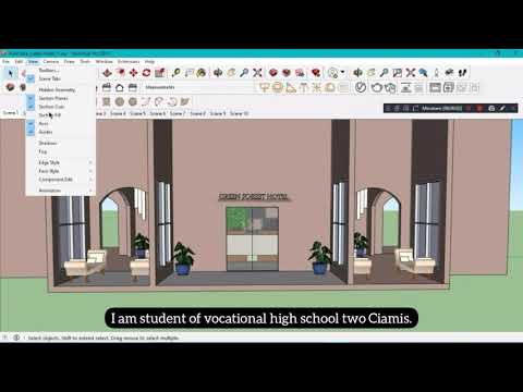 Design Interior Hotel Lobby #sketchup