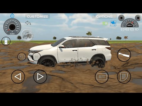 RIP...My Fortuner 😭 - 4x4 off-road test | Thar, Tractor, Fortuner.| car game |