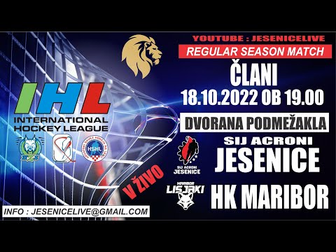 HOKEJ NA LEDU ČLANI  sij ACRONI JESENICE - HK MARIBOR