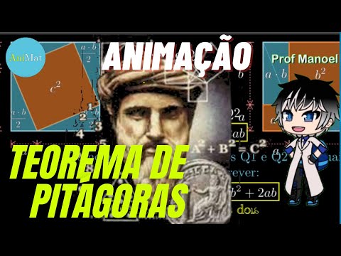 teorema de pitagoras Animado-Pitágoras super Fácil-Pitágoras, hipotenusa e catetos - animações.