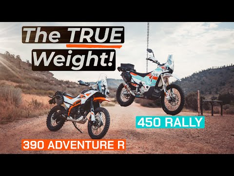 THE TRUE WEIGHT: KTM 390 Adventure R vs Kove 450 Rally (Pickup Test)