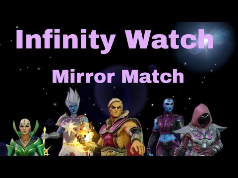 Marvel Strike Force|Infinity Watch vs Infinitiy Watch | Mirror Match Basics.