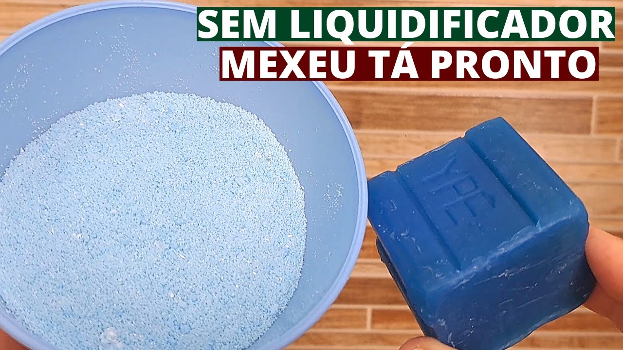 FAÇA SABÃO LÍQUIDO ECONÔMICO  - SEM LIQUIDIFICADOR  - MEXEU TÁ PRONTO