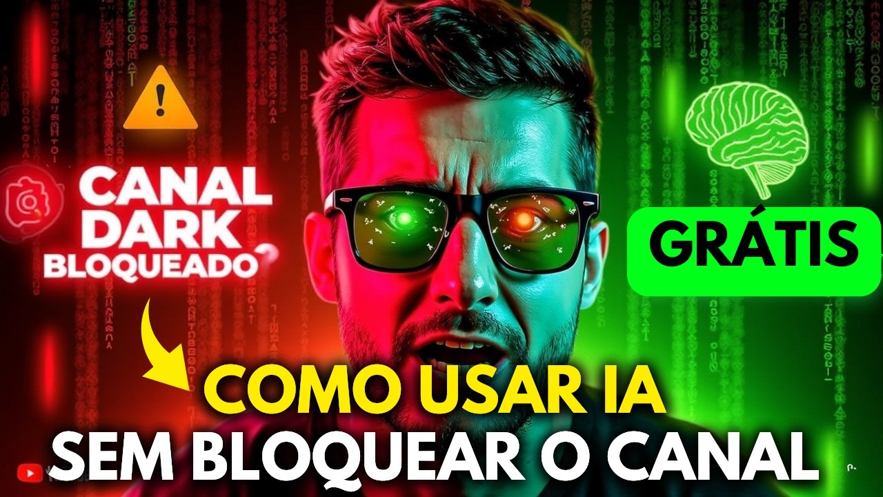 🚨 YouTube Vai Bloquear Canais Dark? Como Criar Vídeos com IA GRÁTIS (Sem Riscos!)
