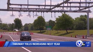 Thruway tolls increasing next year