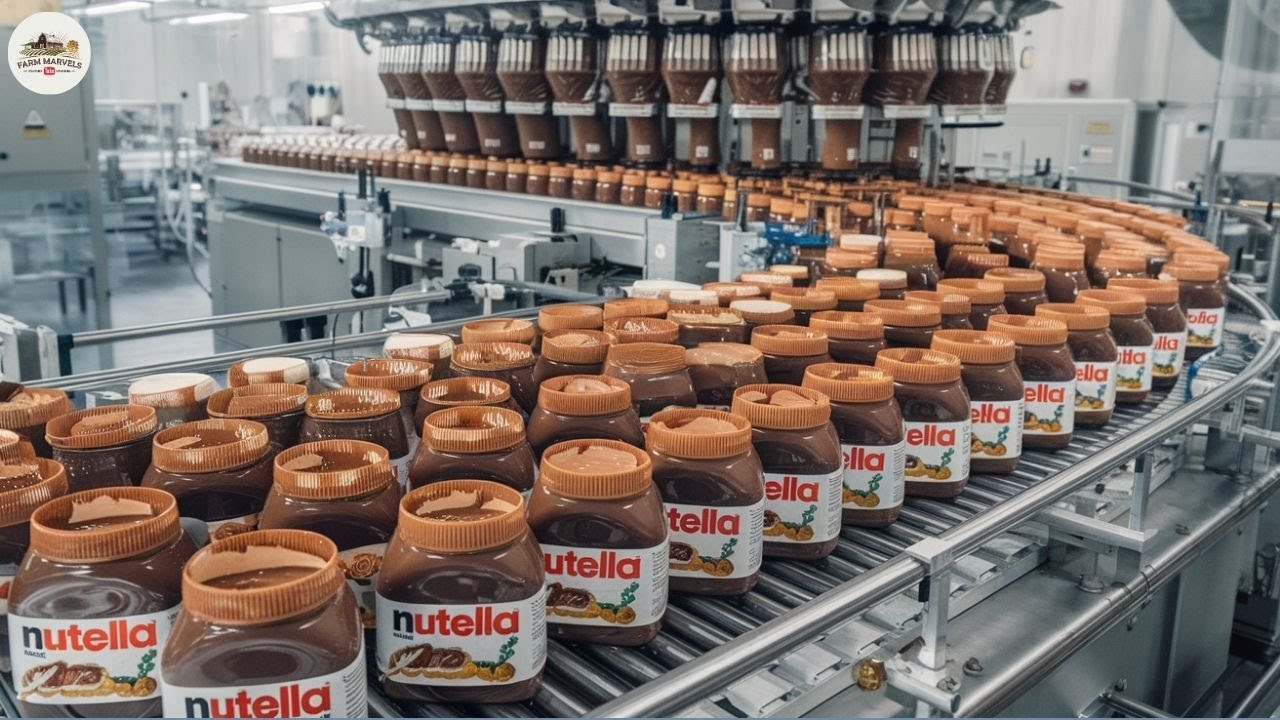 How Nutella Is Made In Factory? Bulk Production Of Chocolate Spread Using Advanced Machines