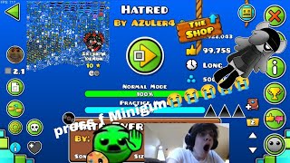 (NEW HARDEST) Hatred 100% | Geometry Dash