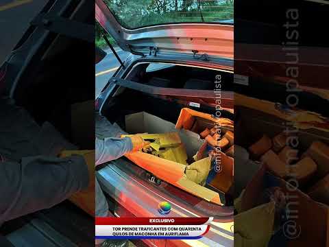 TOR PRENDE TRAFICANTES COM QUARENTA QUILOS DE MACONHA EM AURIFLAMA