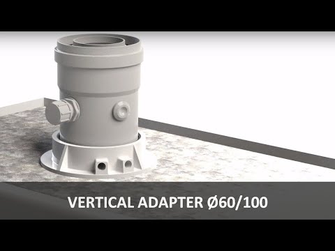 VERTICAL ADAPTER Ø60/100 for condensing boilers