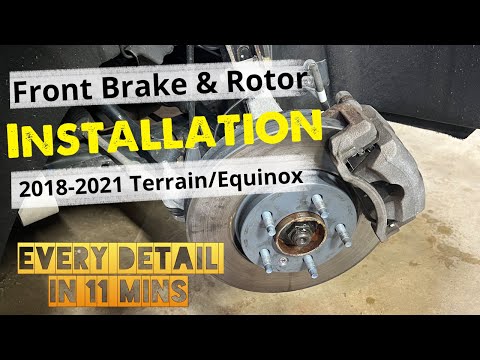 2018-2021 Terrain/Equinox DIY Front Brake & Rotor Install with Rusty Bolt Removal GMC Chevy