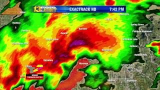 Rochelle/Fairdale tornado coverage – WREX, April 9, 2015