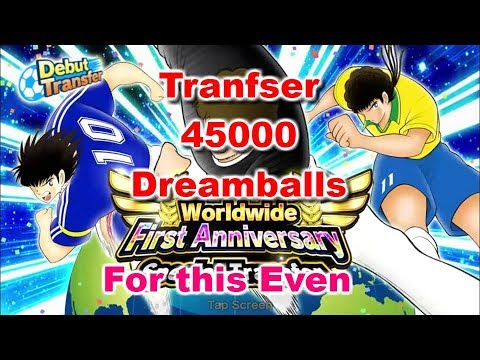 Captain Tsubasa Dream Team: Transfer 45000 Dreamballs to to find Tsubasa, Santana and  Roberto Hongo