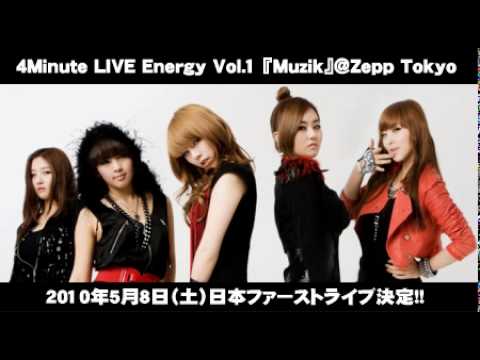 100508 4Minute  LIVE Energy Vol.1 Muzik @Zepp Tokyo Encore
