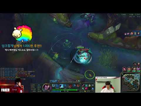 SKT T1 FAKER YASUO MID VS KARMA // KOREAN STREAM GAMEPLAY PATCH 8.10