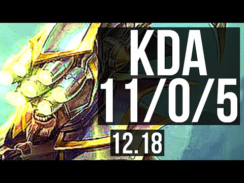 MASTER YI vs KARTHUS (JNG) | 11/0/5, 2.4M mastery, Legendary, 700+ games | KR Diamond | 12.18