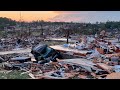 London Kentucky Extreme Tornado Damage First Light Drone