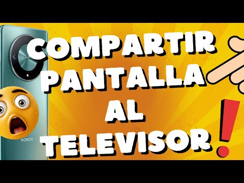 como compartir la pantalla al televisor o proyector HONOR Magic 6 Lite Magic 5 pro