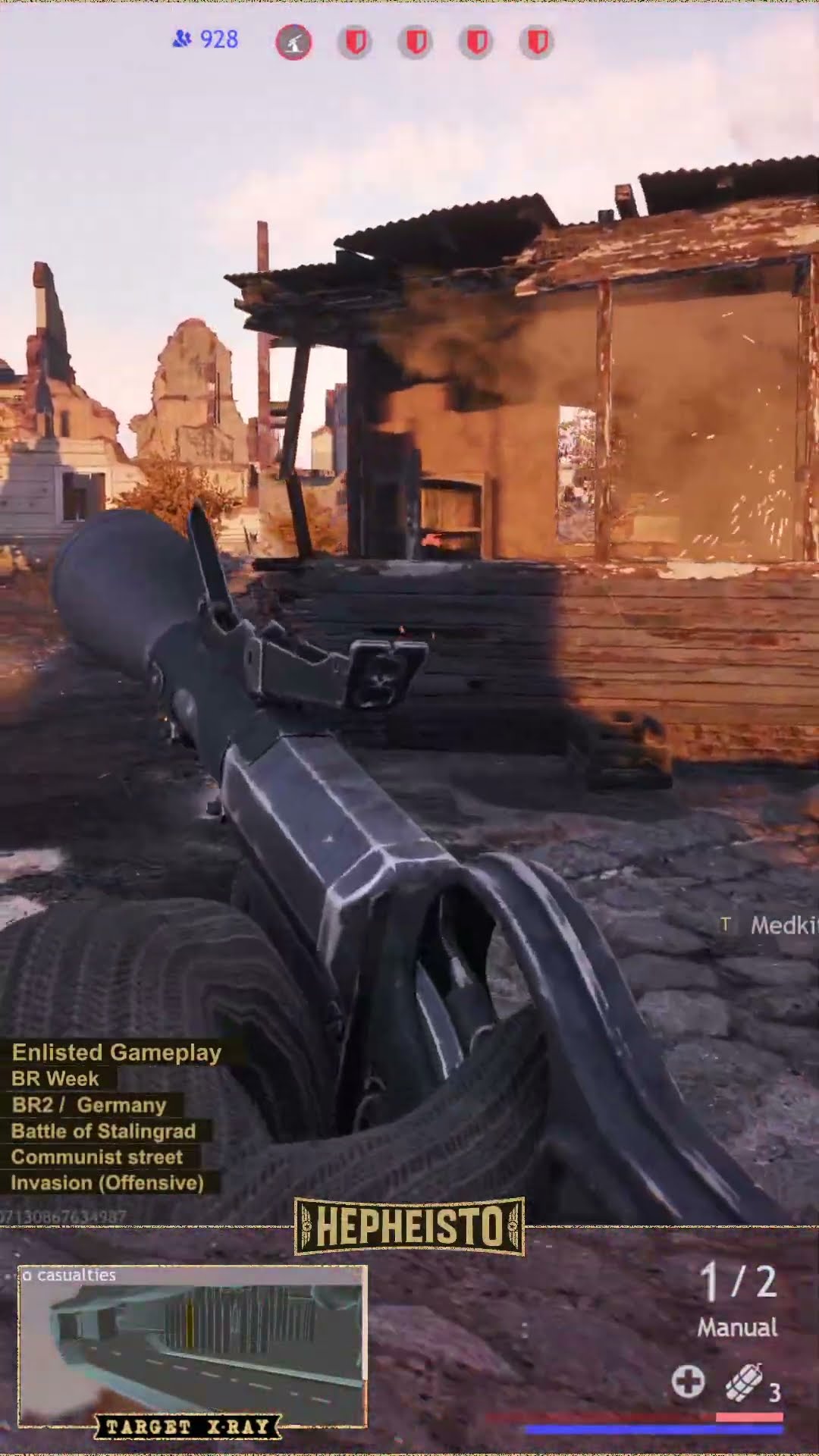 Anti Tank Gunner eliminates Tank T-28 with Sturmpistole