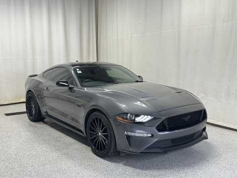 2021 Ford Mustang in Gray for sale at Park Mazda in Sherwood Park, AB