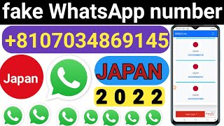 How to Japan fake WhatsApp number free