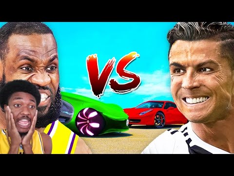 NBA Fan Reacts To Cristiano VS LeBron - Car Wars