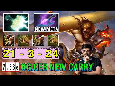 New Meta OG.Ceb [Monkey King] Hard Carry Perspective - Mjollnir + Arcane Blink Insane Combo 7.33E